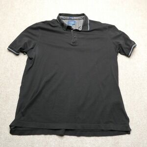 Fairlane‎ Vima Cotton Polo Shirt Mens XL Black Short Sleeve Casual Golf